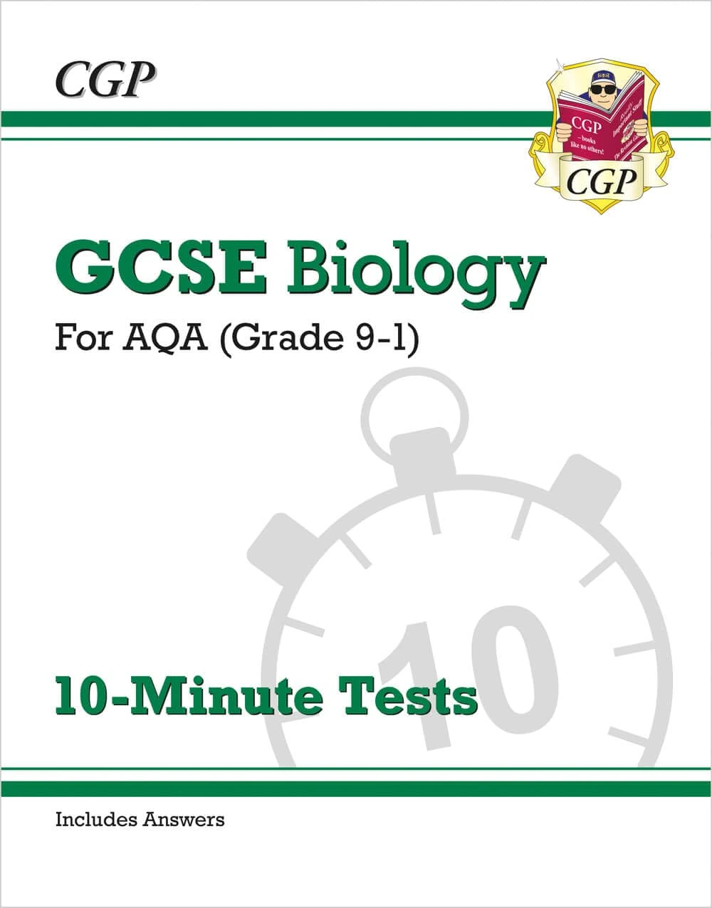 GCSE Biology: AQA 10-Minute Tests (includes answers): for the 2026 and 2027 exams (CGP AQA GCSE Biology)