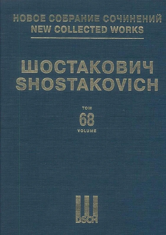 Suite from the Opera the Nose Op. 15a: Shostakovich New Collected Works (150 Volumes) Vol. 68, Vth Series: Suites from Operas and Ballets