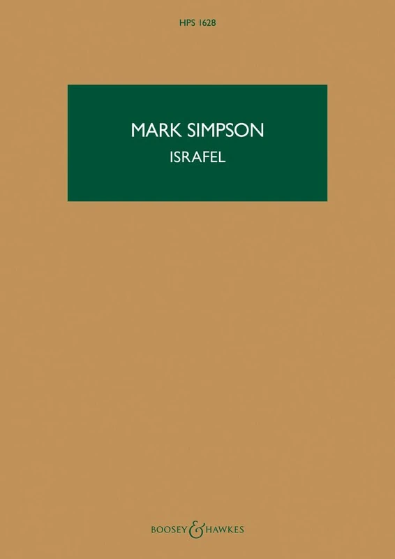 Simpson: Israfel Hps 1628 for Orchestra Study Score: HPS 1628. orchestra. Partition d'étude.