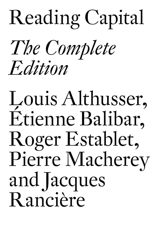 Reading Capital: Unabridged Edition: The Complete Edition - Image 1