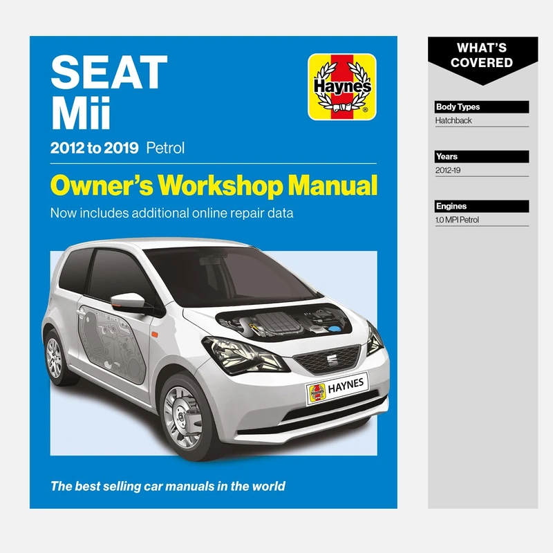 Seat Mii 2012 to 2019 Petrol: Owners Workshop Manual - Now includes additional online repair data