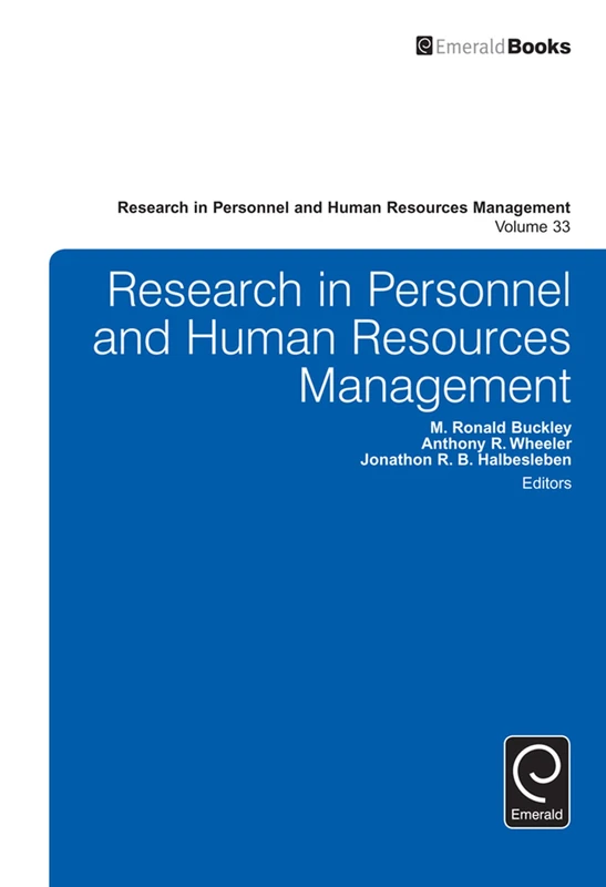 Research in Personnel and Human Resources Management: 33