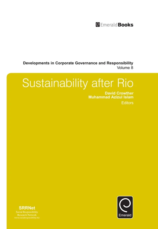 Sustainability after Rio: 8 (Developments in Corporate Governance and Responsibility, 8)