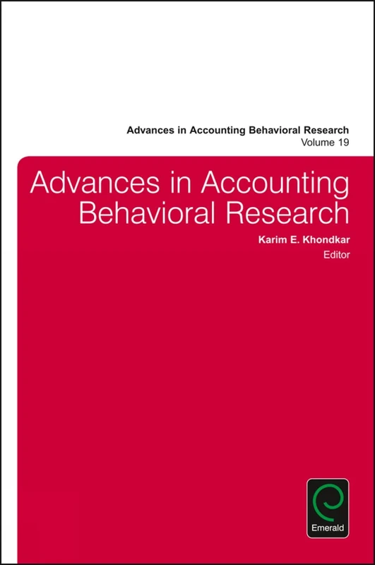 Advances in Accounting Behavioral Research: 19