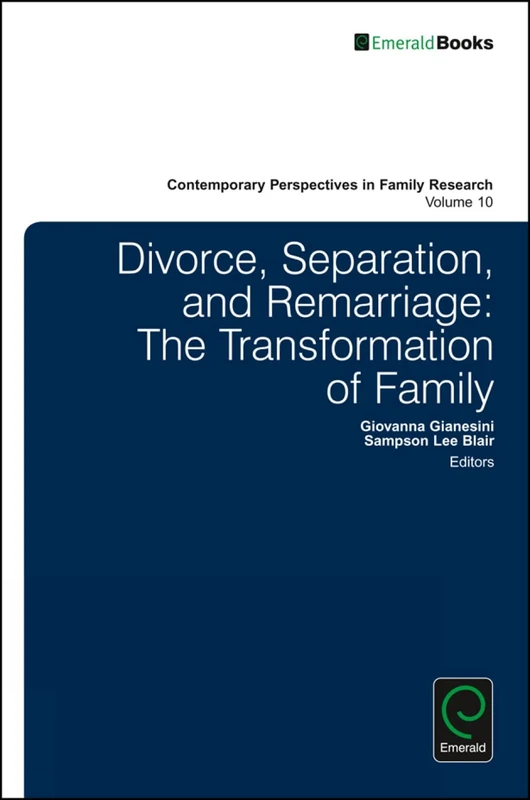Divorce, Separation, and Remarriage: The Transformation of Family: 10 (Contemporary Perspectives in Family Research, 10)