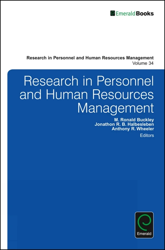Research in Personnel and Human Resources Management: 34
