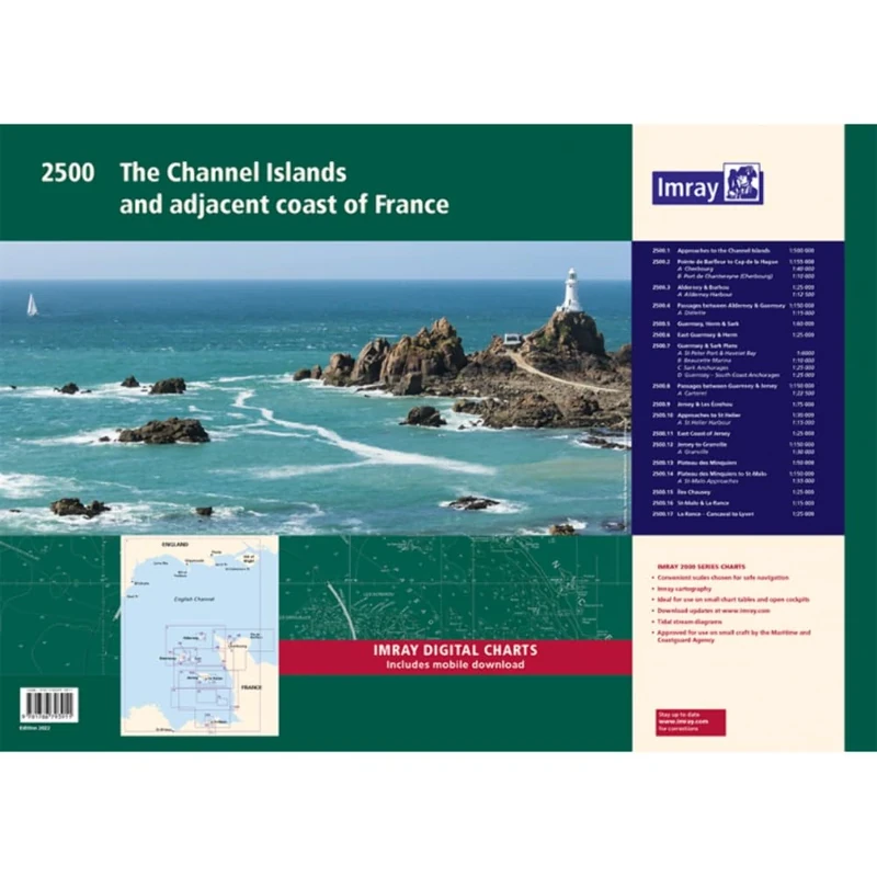 Imray 2500 Chart Pack: The Channel Islands and adjacent coast of France (2000 Series)