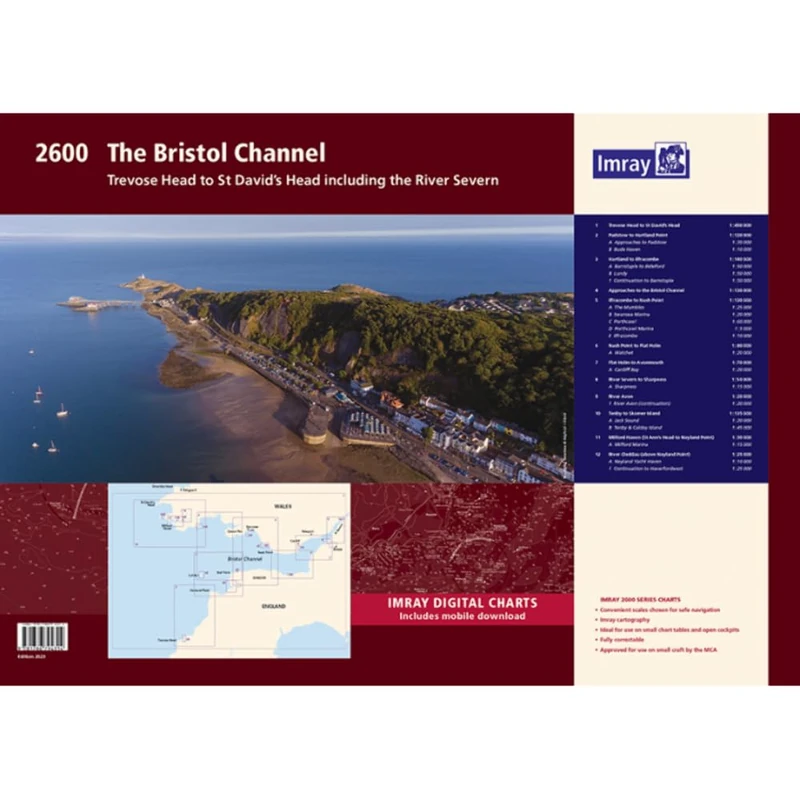 2600 Bristol Channel Chart Pack: Trevose Head to St David’s Head including the River Severn (2000 Series)