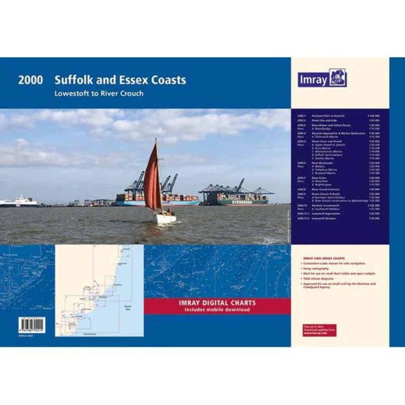 Imray 2000 Suffolk and Essex Chart Pack Wiro Bound: Lowestoft to River Crouch (2000 series)