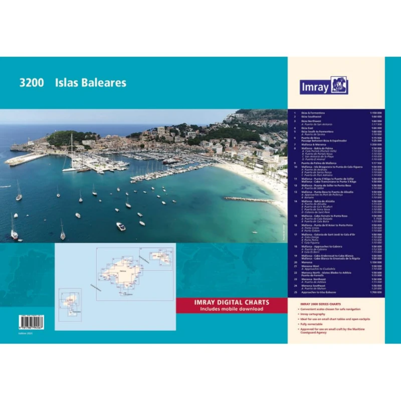 Imray 3200 Islas Baleares Chart Pack (2000 series)