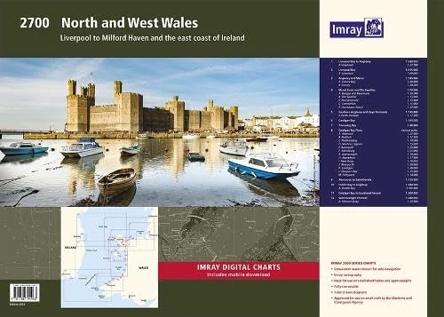 Imray 2700 North and West Wales Chart Pack Wirobound: Liverpool to Milford Haven and the East Coast of Ireland (2000 Series)