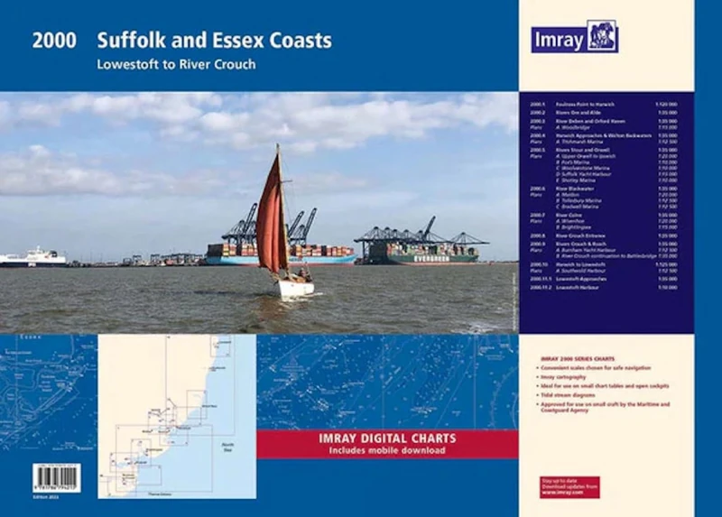 2000 Suffolk and Essex Coasts Chart Pack (Wiro-bound Durable Laminate): Lowestoft to River Crouch