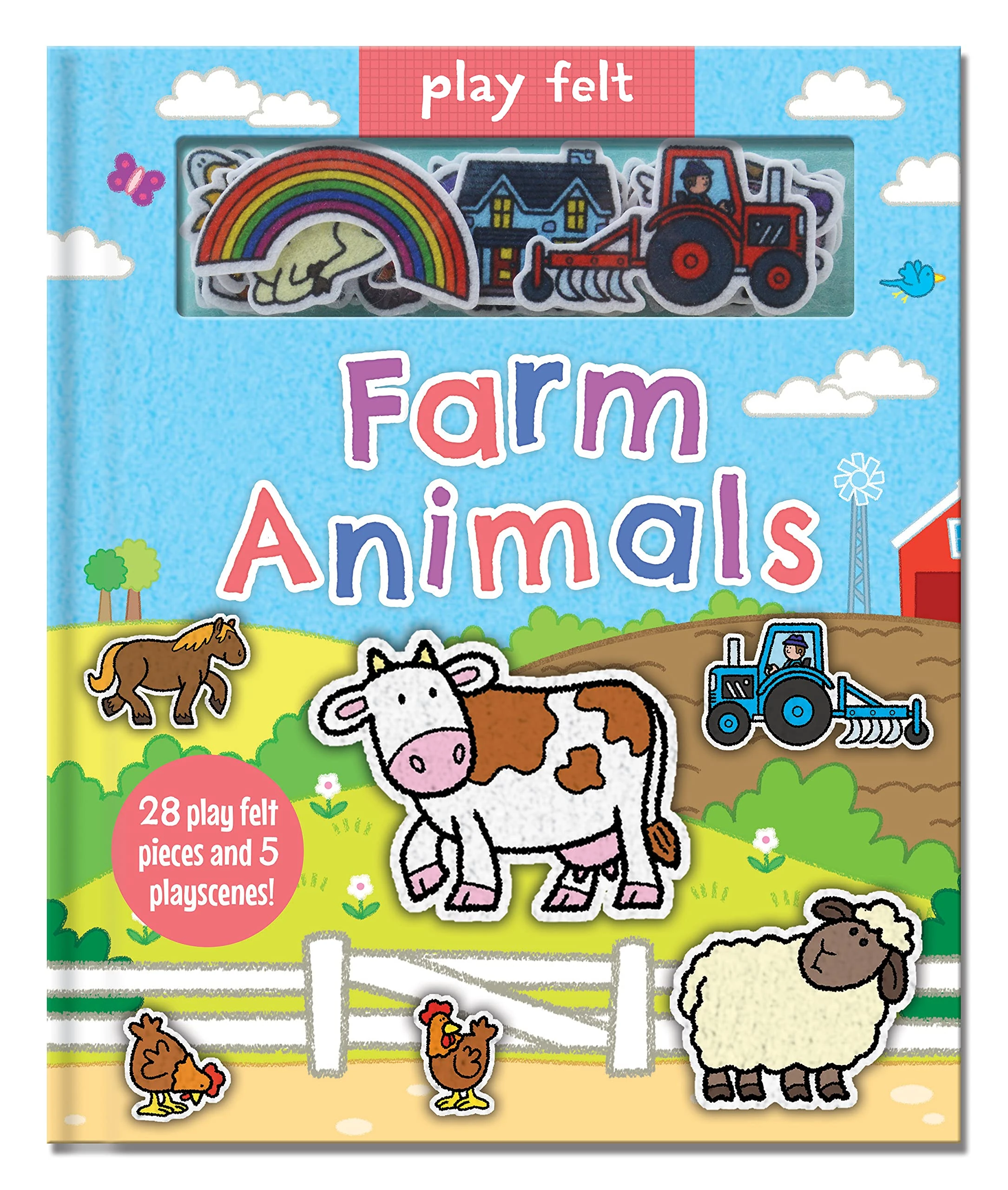 Play Felt Farm Animals - Activity Book (Soft Felt Play Books) (Play Felt & Learn)