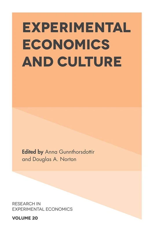 Experimental Economics and Culture: 20 (Research in Experimental Economics, 20)
