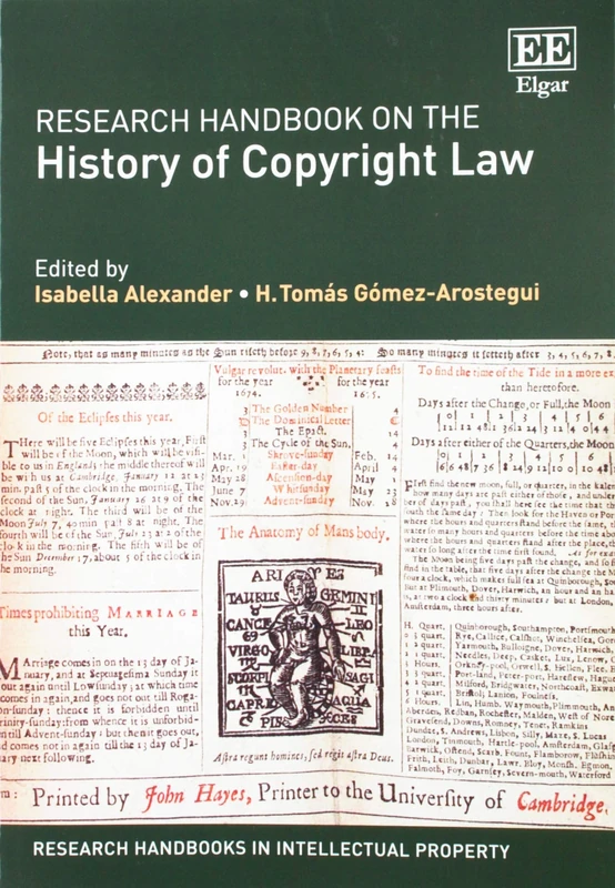 Research Handbook on the History of Copyright Law (Research Handbooks in Intellectual Property series)