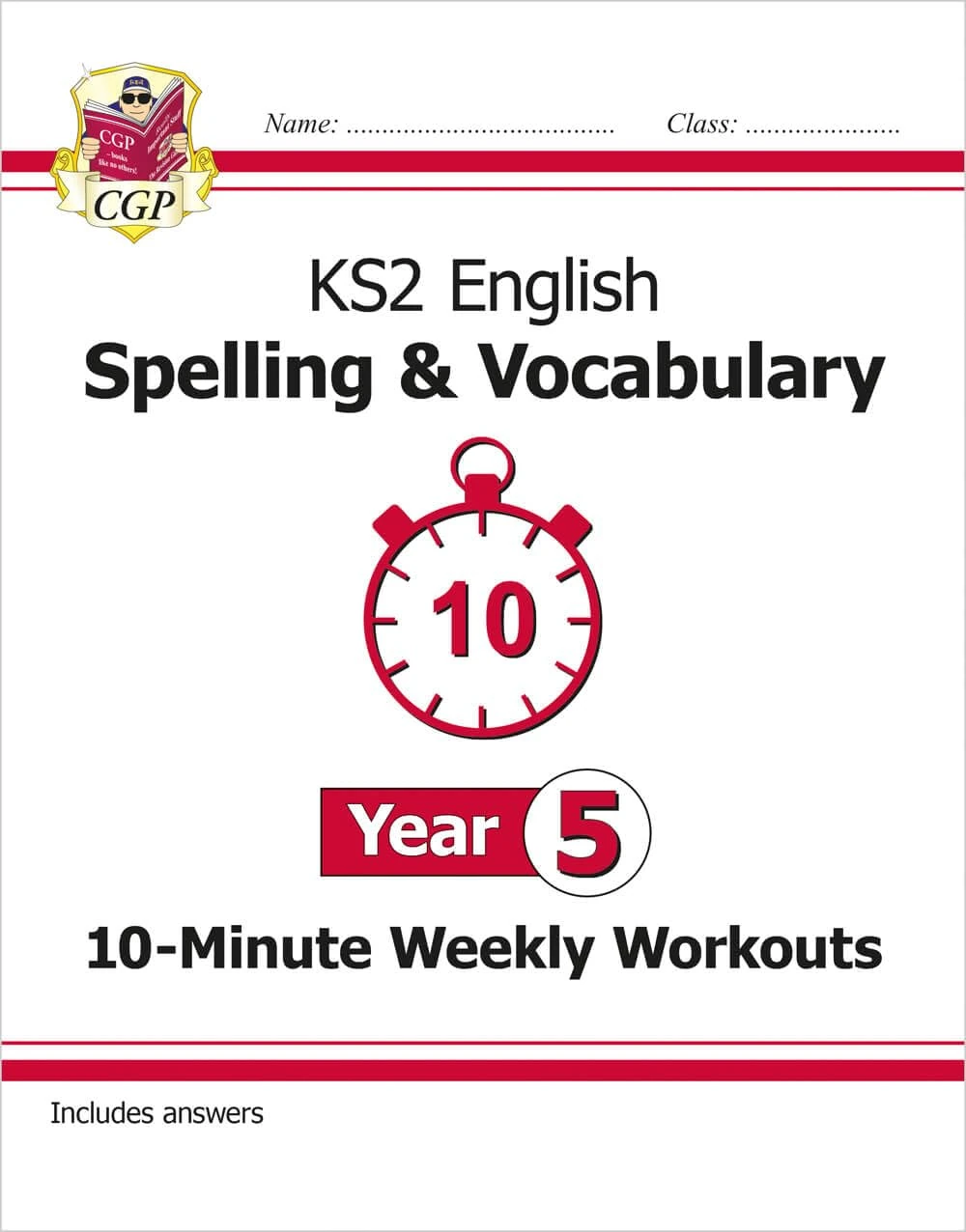 KS2 Year 5 English 10-Minute Weekly Workouts: Spelling & Vocabulary (CGP Year 5 English)