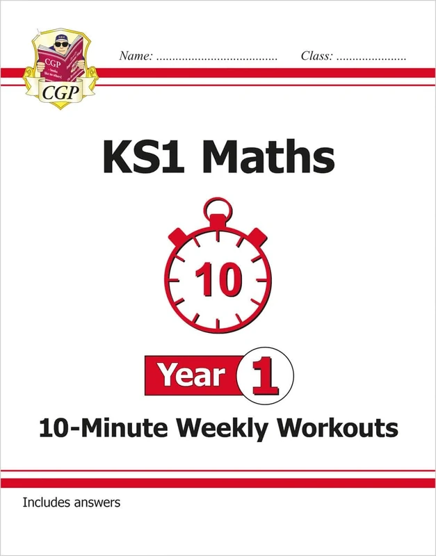 KS1 Year 1 Maths 10-Minute Weekly Workouts (CGP Year 1 Maths)