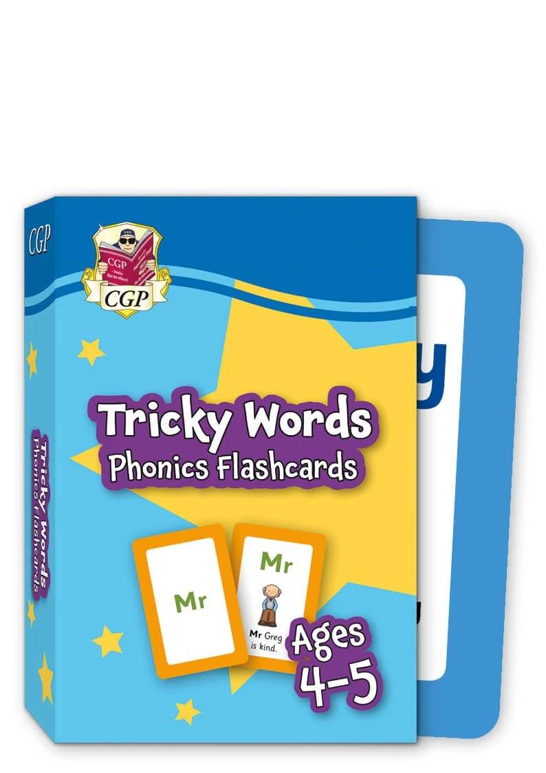 Tricky Words Phonics Flashcards for Ages 4-5 (Reception) (CGP Reception Activity Books and Cards)
