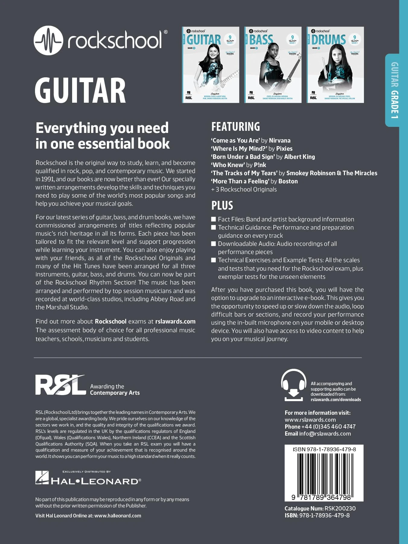 Rockschool Guitar Grade 1 (2024) | Beginner Guitar Sheet Music Book with 9 Popular Songs | Guitar Songbook for Students and Teachers | Rock Pop Guitar Method for Exams and Skill Development
