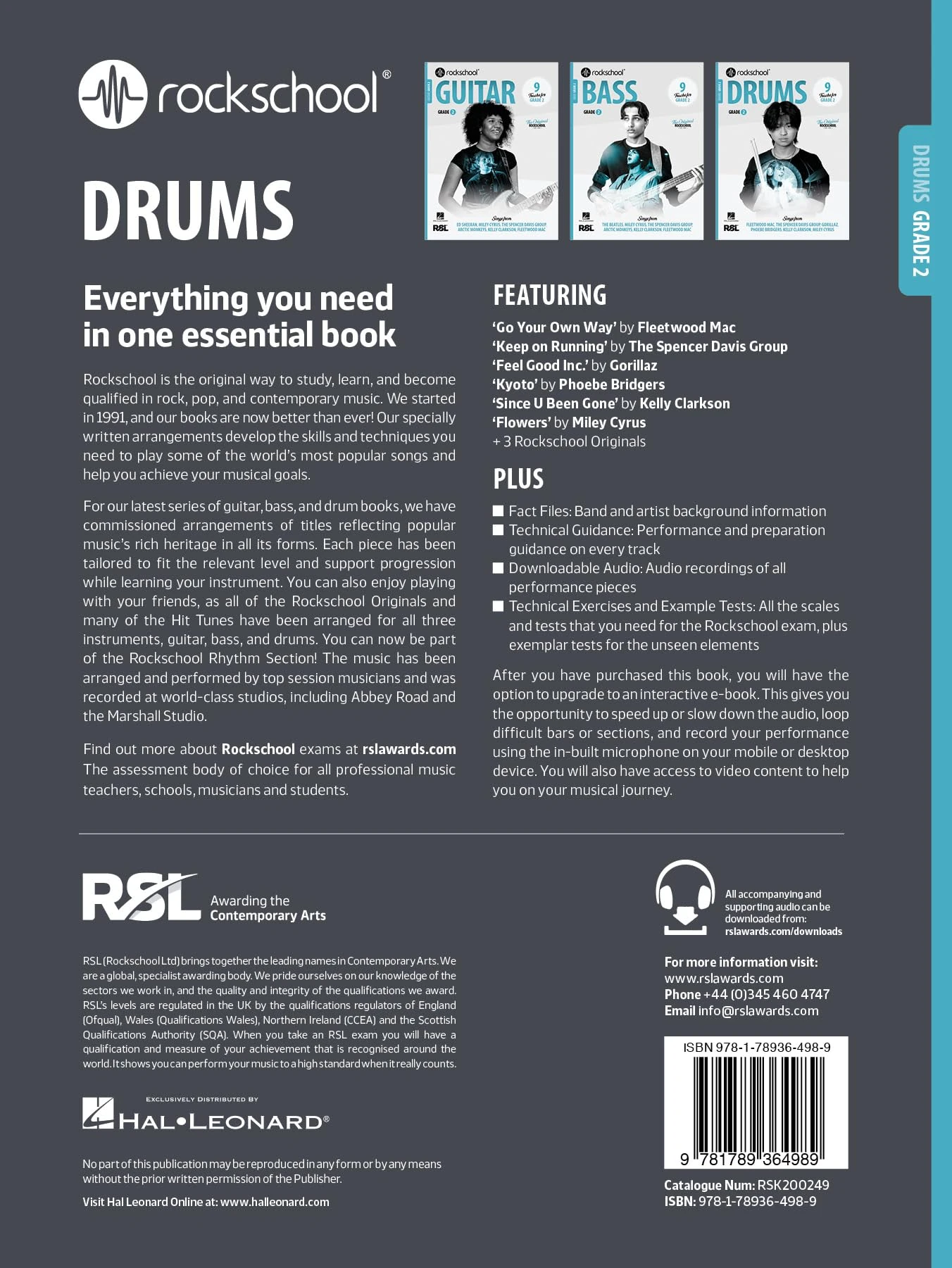 Rockschool: Drums - Grade 2 (2024) | Beginner to Intermediate Drum Sheet Music Book for Students and Teachers | Rock and Pop Exam Preparation Guide to Improve Rhythm, Timing, and Technique