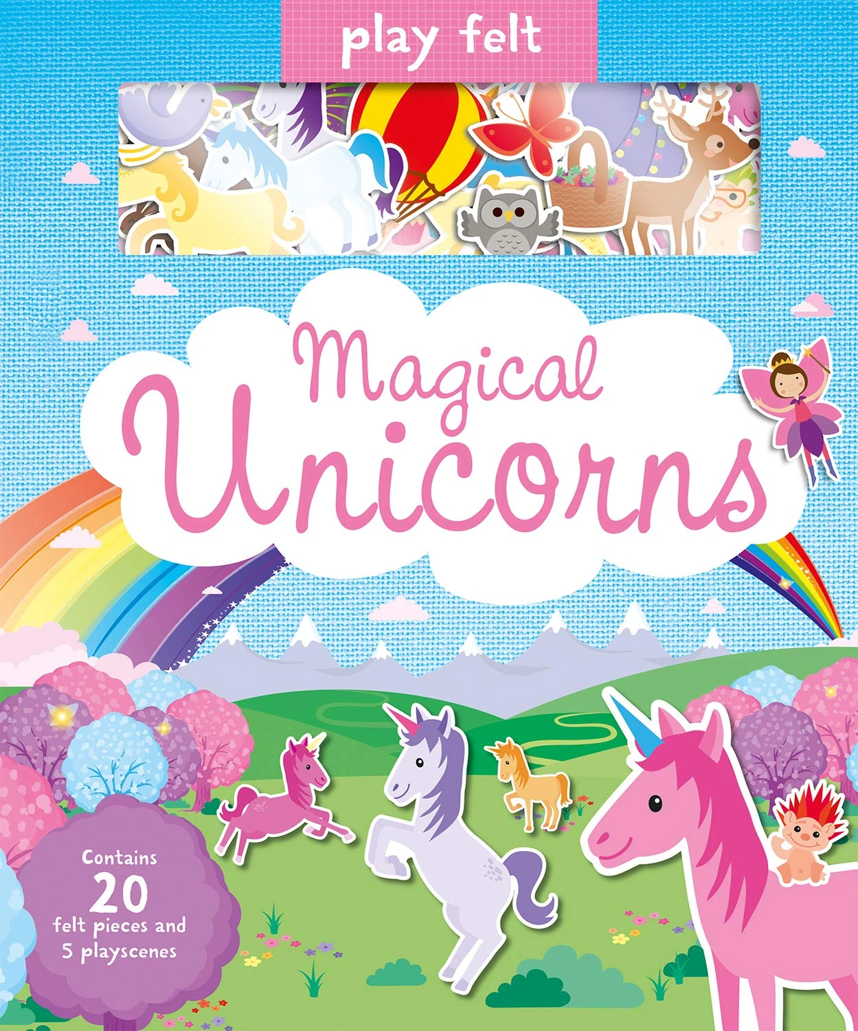 Play Felt Magical Unicorns - Activity Book (Soft Felt Play Books) (Play Felt & Learn)