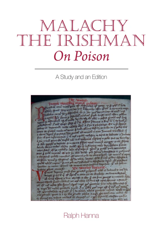 Malachy the Irishman, On Poison: A Study and an Edition (Exeter Medieval Texts and Studies) - Image 1