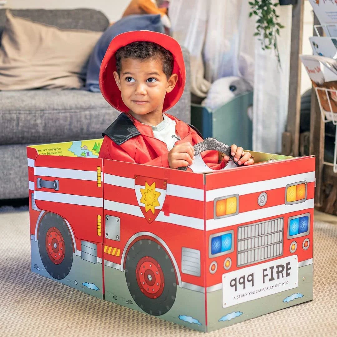 Convertible Fire Engine – Great Value Sit In Fire Engine, Interactive Playmat & Fun Storybook: Three toddler-friendly activities in one fold-out pack: ... interactive playmat and engaging story!