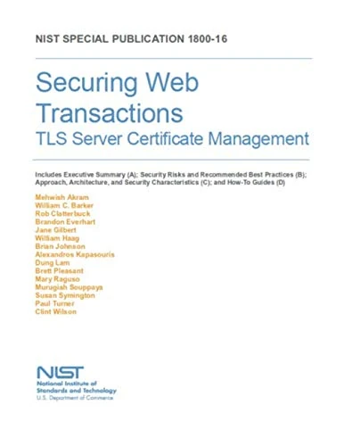 Securing Web Transactions: TLS Server Certificate Management