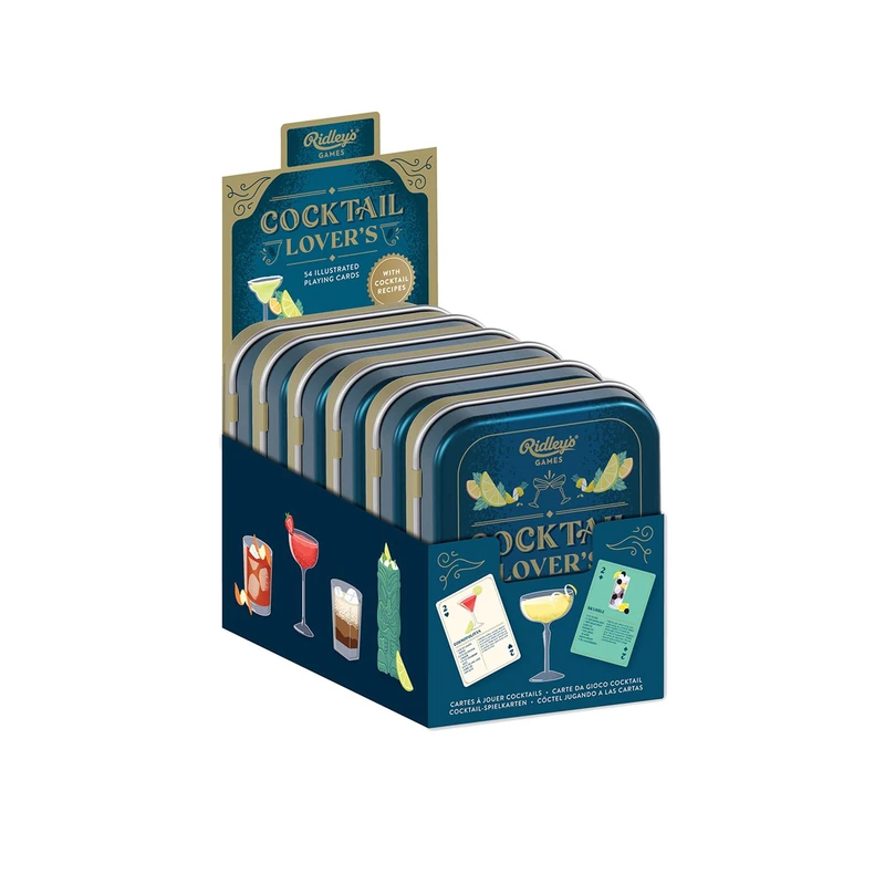Ridley's | Cocktail Lover's Playing Cards | Card Game | Ages 12+ | 1+ Players