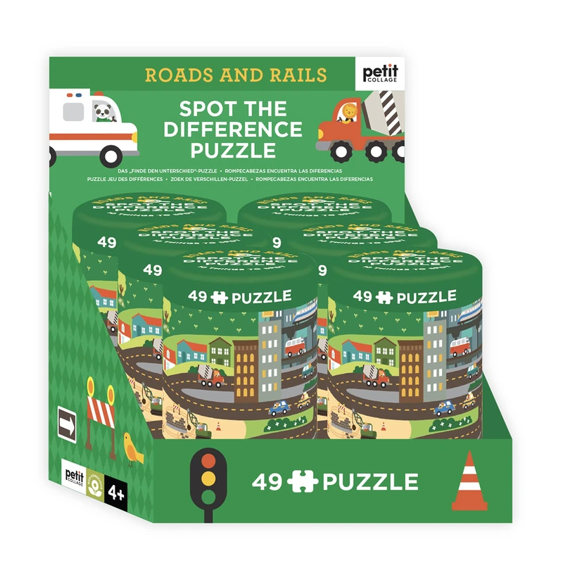 Chronicle Books Spot the Difference Puzzle: Roads and Rails
