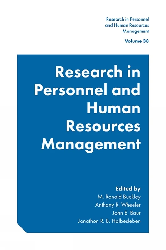 Research in Personnel and Human Resources Management: 38