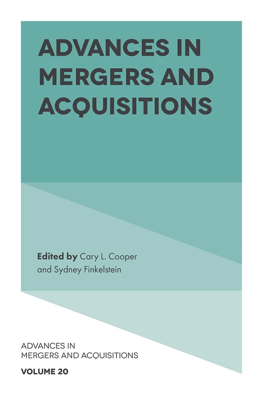 Advances in Mergers and Acquisitions: 20