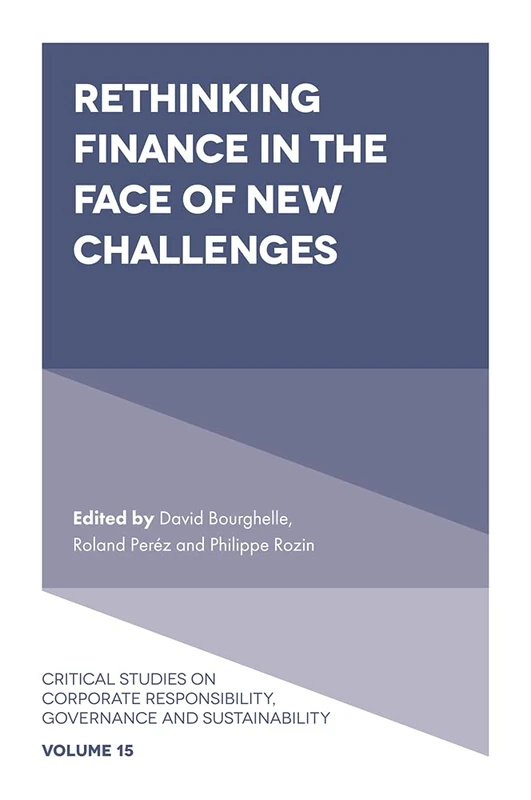 Rethinking Finance in the Face of New Challenges: 15 (Critical Studies on Corporate Responsibility, Governance and Sustainability, 15)