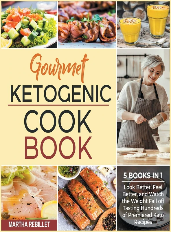 Gourmet Ketogenic Cookbook [5 books in 1]: Look Better, Feel Better, and Watch the Weight Fall off Tasting Hundreds of Premiered Keto Recipes - Image 1