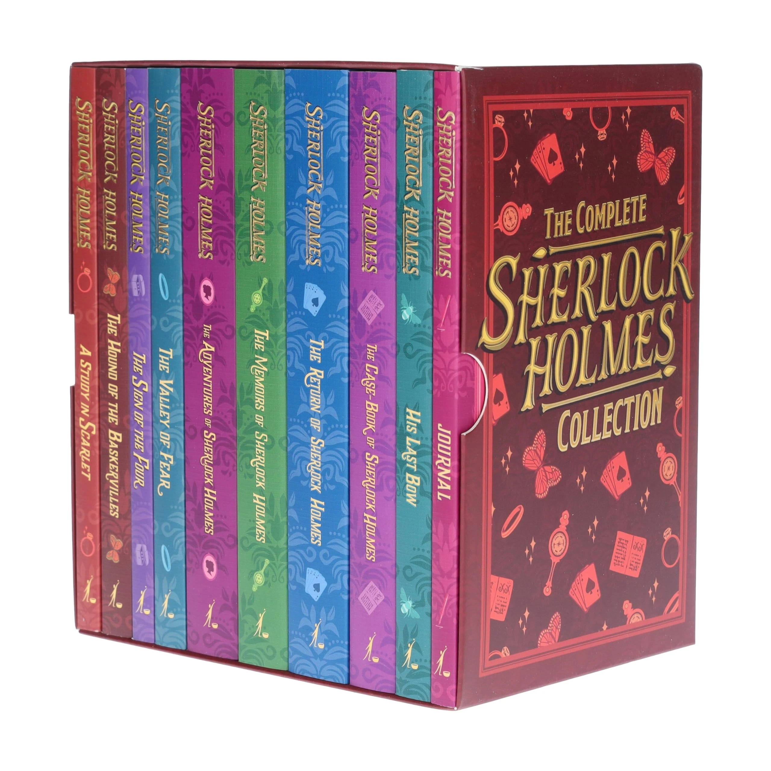 Sherlock Holmes Series Complete Collection 10 Books Set by Arthur Conan Doyle (Return,Memoirs,Adventures,Valley of Fear,His Last Bow,Case-Book,Hound ... Sherlock Holmes Collection (Cherry Stone))