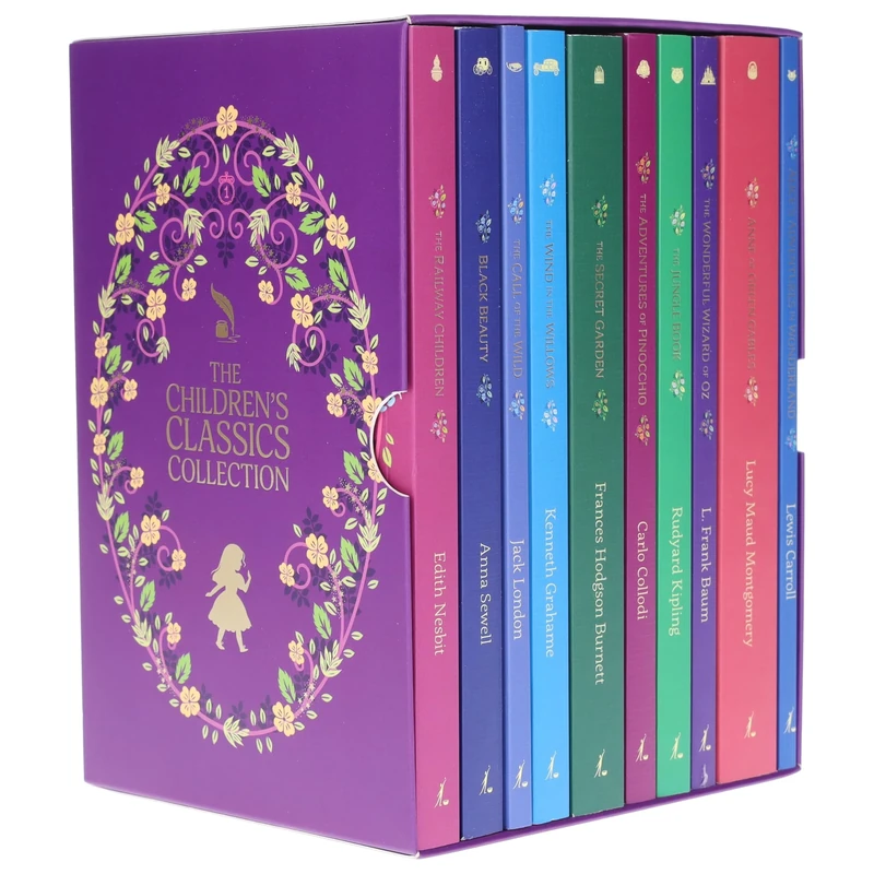 The Complete Children's Classics Collection 10 Book Set - Alice's Adventures in Wonderland, Wonderful Wizard of Oz, Secret Garden, Jungle Book, Railway Children and more