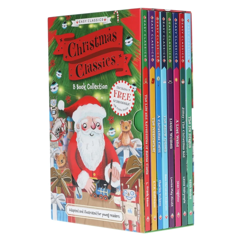 Christmas Classics 8 Books Box Set- Little Women, A Christmas Carol, The Nutcracker, The Ice Dragon, The Life and Adventures of Santa Claus, Jimsy: ... Christmas Classics Children's Collection)