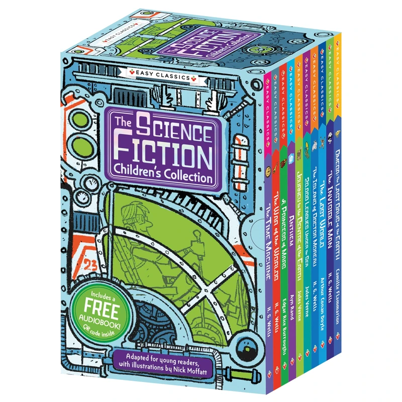 Sci-Fi Classics Children's Collection - 10 Book Box Set Abridged for Ages 7+ (The Science Fiction Children's Classics Collection)