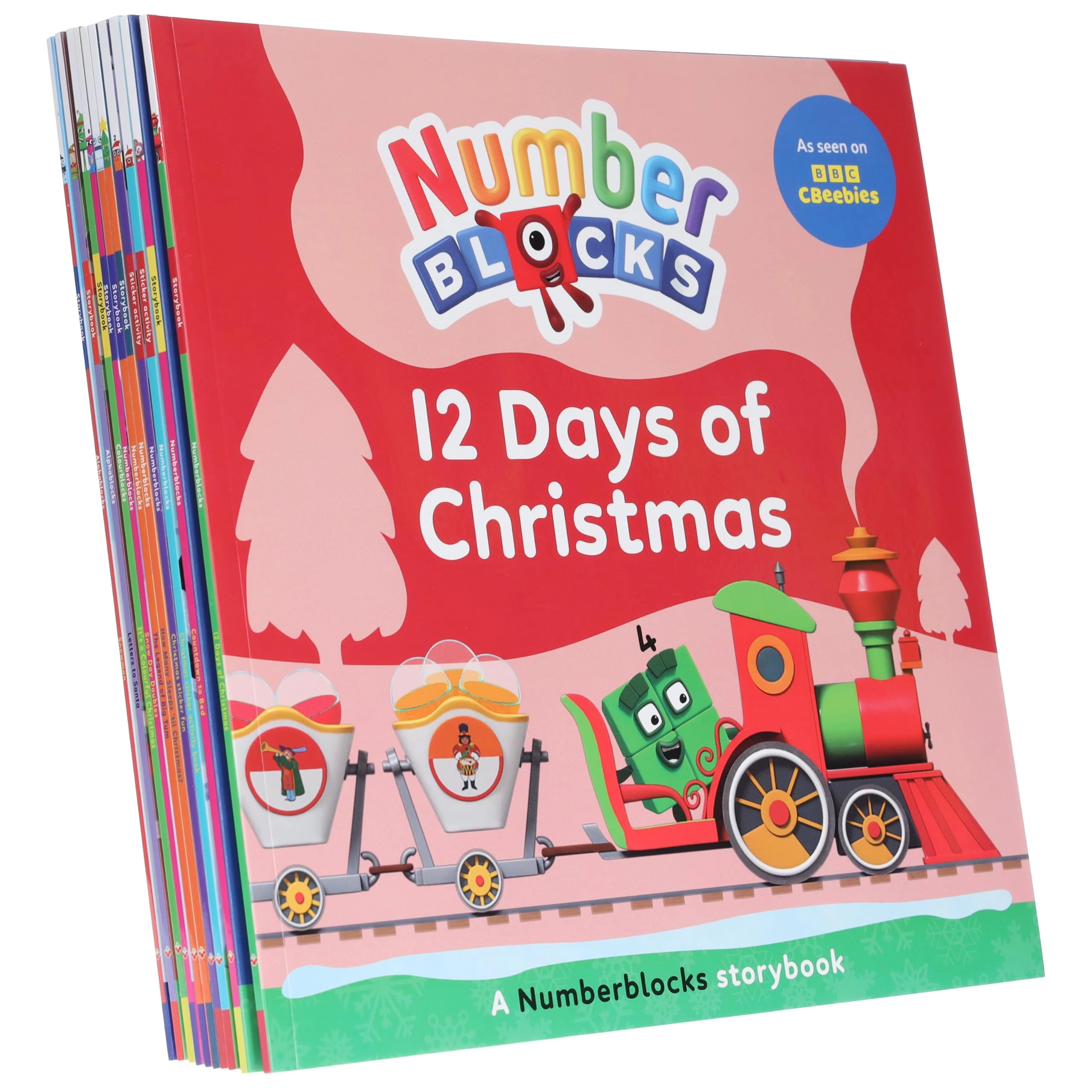 Numberblocks, Alphablocks and Colourblocks Christmas Countdown Collection 10 Books Set (Christmas Sticker Fun,Countdown To Bed,The Legend Of Big Tum,Snow Day Doubles,12 Days Of Christmas & 5 More)