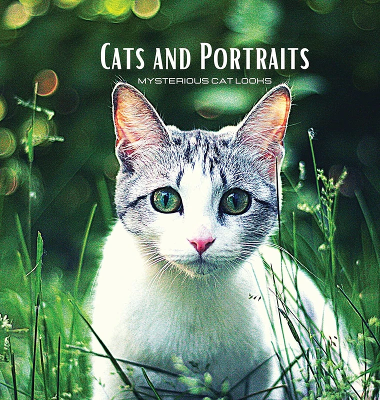 CATS and PORTRAITS - Mysterious Cat Looks: Cat-themed colour photo album. Gift idea for animal and nature lovers. Photo book with close-up portraits of cats.