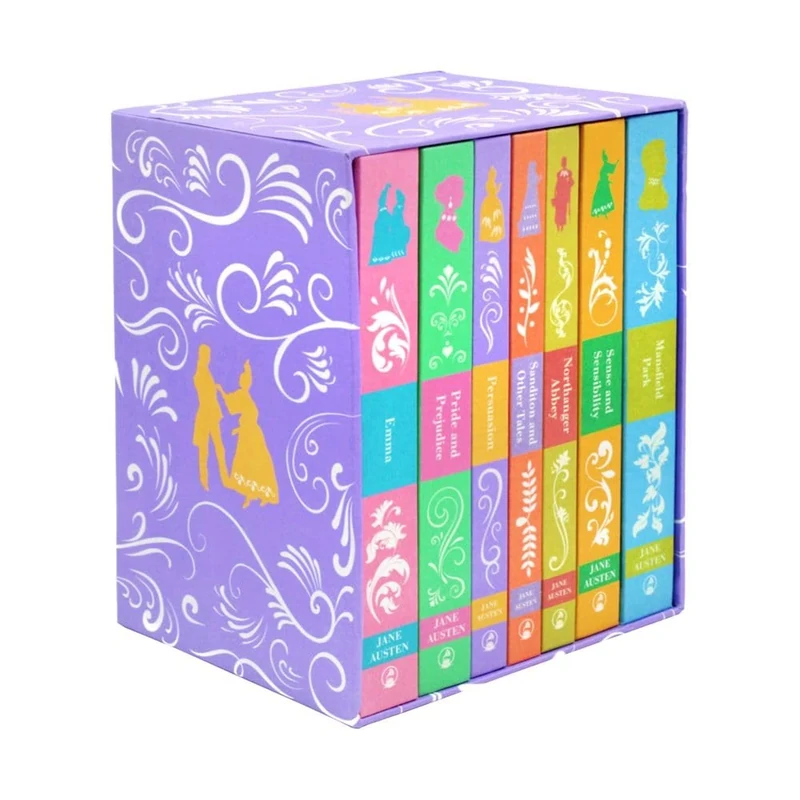 Jane Austen The Complete 7 Books Hardcover Books Box Set: Emma, Pride and Prejudice, Persuasion, Sanditon and Other Tales, Northanger Abbey, Sense and Sensibility & Mansfield