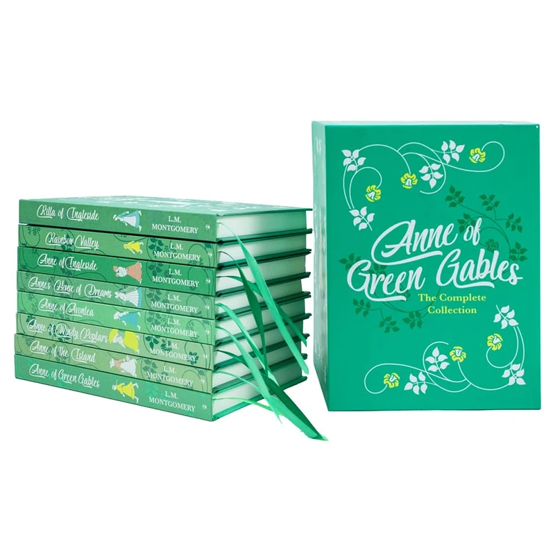 The Complete Collection of Anne of Green Gables 8 Hardback Deluxe Set: Anne of Green Gables, Anne of Avonlea, Anne of Ingleside, Anne of Windy Poplars, Anne of the Island - Image 1