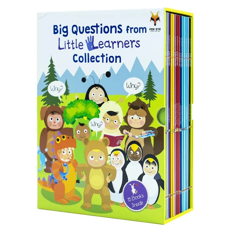 Big Questions from Little Learners 15 Book Box Set : (Why do we poo, Why do i have to go to school, Go to bed, Clean my teeth, Share my things, Eat my ... to read,Why should i listen to my parents)