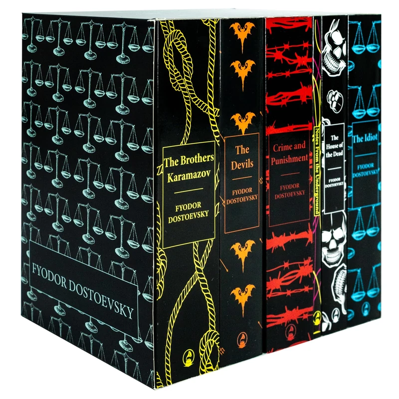 Complete Collection of Fyodor Dostoevsky 6 Books Set(Crime and Punishment, Notes From the Underground,The Brother Karamazov,The Devils,The House of the Dead,The Idiot)
