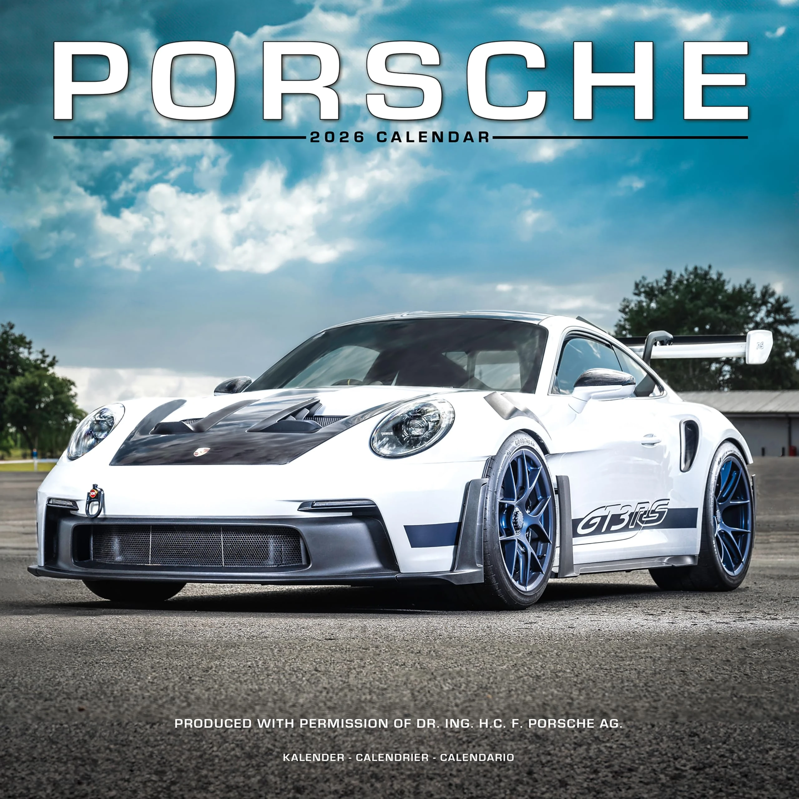 Porsche 2026 Calendar | Square Wall Calendar | Car Enthusiast Gift | Plastic Free Packaging | by Avonside Publishing