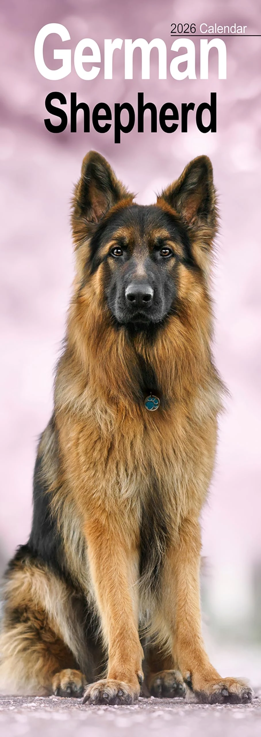 German Shepherd Slim 2026 Calendar | Slimline Wall Calendar | Dog Breed Gift | Plastic Free Packaging | by Avonside Publishing