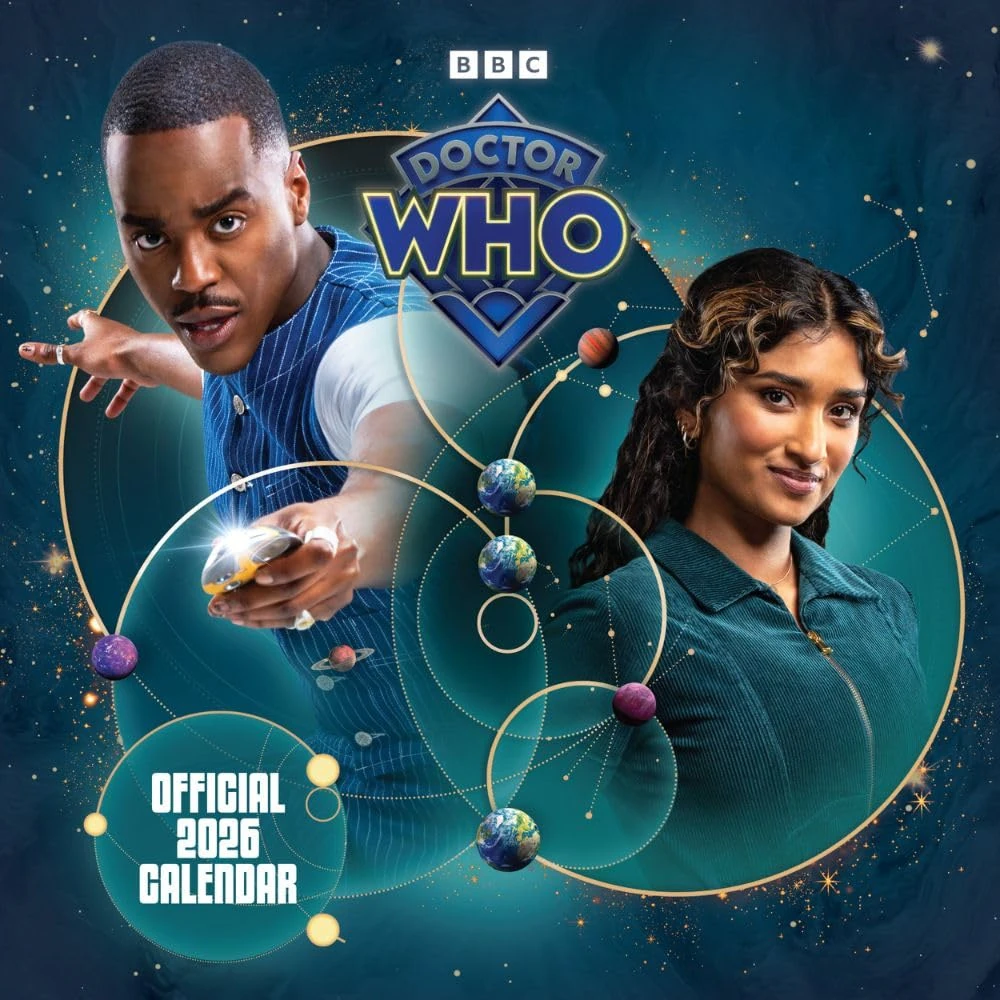 2026 CALENDAR DOCTOR WHO THE 15TH DOCTOR MONTH TO VIEW SQUARE WALL CALENDAR OFFICIAL PRODUCT