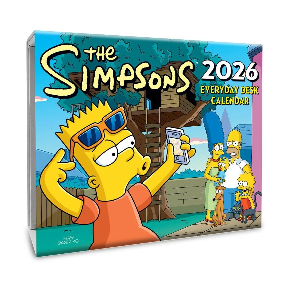 2026 CALENDAR THE SIMPSONS PAGE A DAY DESK BLOCK OFFICIAL PRODUCT