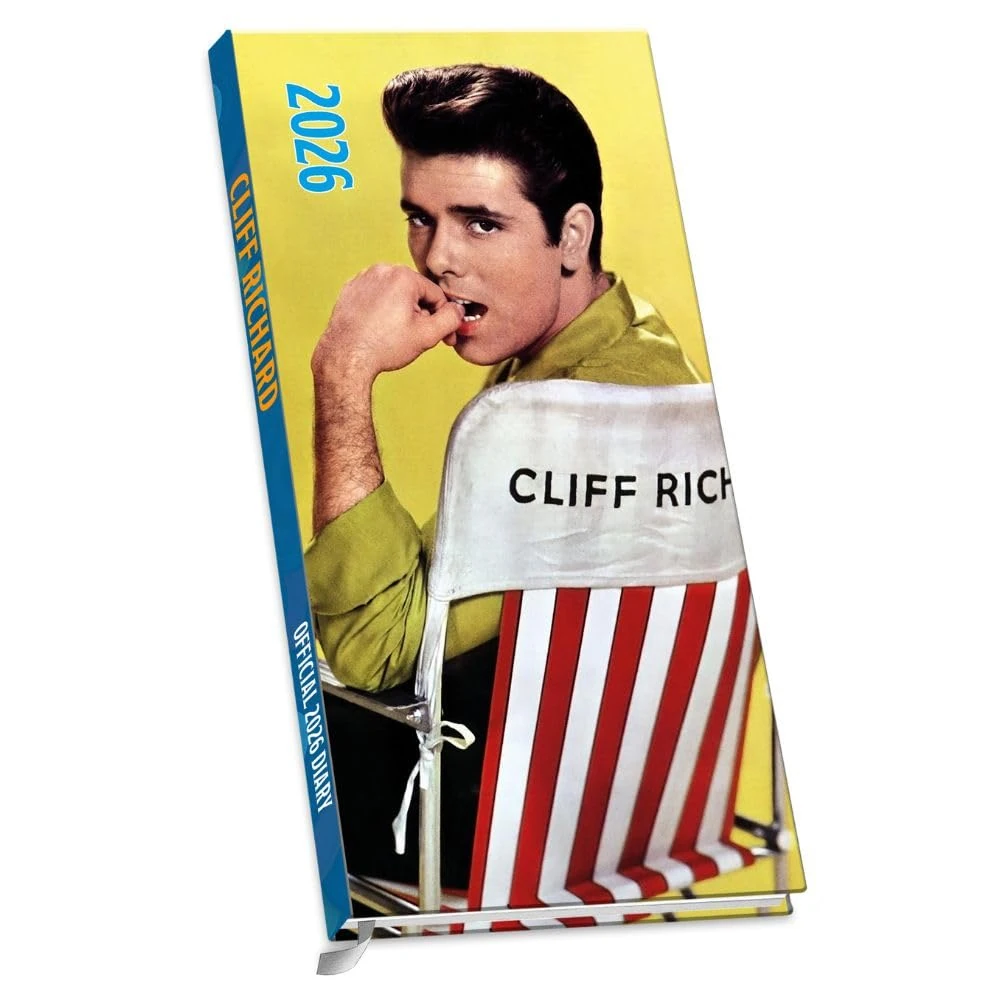 2026 DIARY CLIFF RICHARD WEEK TO VIEW SLIM POCKET DIARY OFFICIAL PRODUCT