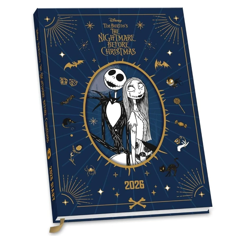 2026 DIARY THE NIGHTMARE BEFORE CHRISTMAS WEEK TO VIEW HARDBACK A5 DIARY OFFICIAL PRODUCT